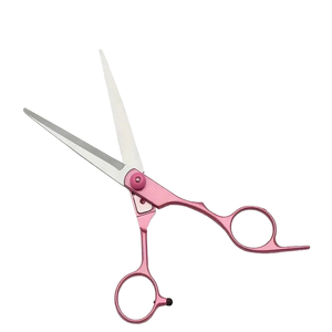 Ciseaux de beauté et de barbier en acier inoxydable de 6,0 pouces, nouvelle mode, logo personnalisé, lame droite avec pointe aiguë - Product Image 4