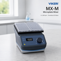 Pengocok Mikroplaat VIKERI MX-M Lab dengan Layar LED dan Timer, Perlindungan IP21 untuk Mikroplaat Tunggal & Ganda dalam Biologi Molekuler