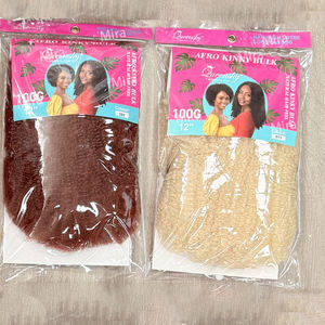 Super economico Pre-stirato 12 pollici 100g <span class=keywords><strong>Afro</strong></span> crespo capelli <span class=keywords><strong>ricci</strong></span> alla rinfusa Dreadlocks riparazione torce estensione uncinetto in magazzino - Product Image 3