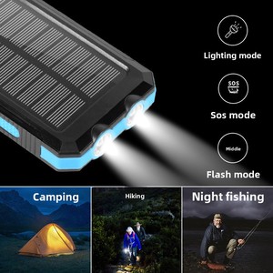 TKTEMU pour batterie externe solaire en plastique 20 000 mAh Modèle <span class=keywords><strong>C3</strong></span> Lampe de camping Chargeur portable extérieur Longue autonomie - Product Image 4