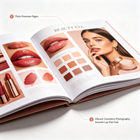 Services d'impression offset personnalisés pour livres reliés ; Reliure personnalisée à la papillonnière pour brochures cosmétiques haut de gamme