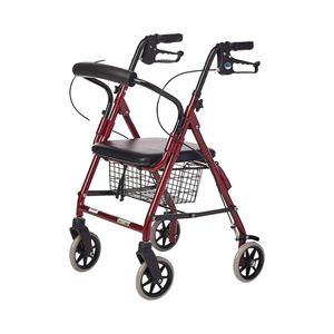 Lumex Junior Rollator pour personnes âgées Walkabout Narrow Rolling Walker avec siège pour la thérapie de réadaptation dans les petits espaces - Product Image 1