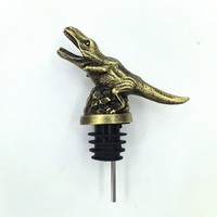 Verseur à vin vintage en métal en forme de dinosaure, accessoire de vin en gros pour souvenirs d'entreprise et caves à vin