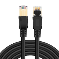 Dapatkan Harga Pabrik Grosir Kabel Ethernet CAT8 Plano Shielded, Kabel Patch Jaringan RJ45 Flat Elbow