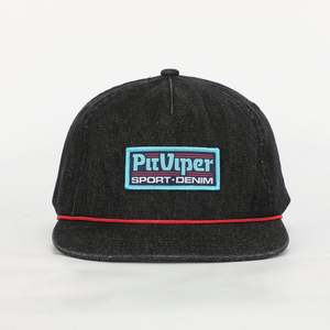 Casquette Snapback Unisexe en Jean à 5 Panneaux, Réglable, Non Structurée, à Visière Plate, avec Cordon, de Haute Qualité, en Tissu Courant, pour Usage Extérieur Estival, Vente en Gros - Product Image 1