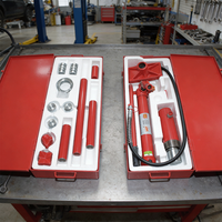 Cric hydraulique en acier Porta Power certifié CE de 20 tonnes, kit de réparation de carrosserie pour voitures et mécaniciens