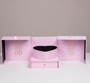 Scatola Magica a Forma di Fiore con Doppio Strato e Cassetto a Cuore, Confezione <span class=keywords><strong>Regalo</strong></span> per Rossetto, Ideale per Fidanzate e Migliori Amiche, Sorpresa per Compleanno - Product Image 1