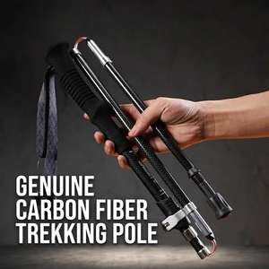 Bastones de Trekking Plegables Ligeros de Fibra de Carbono T700 con Mango de EVA para Senderismo, Trekking y Viajes - Product Image 1