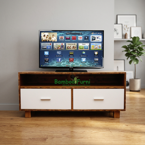 ชั้นวางทีวีไม้สไตล์โมเดิร์นพร้อมที่เก็บของแบบตั้งพื้น 120x40x50 ซม. รุ่น BTV003 - Product Image 3