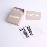 Jeu de cartes à jouer personnalisées, durables, brillantes et imprimées, avec boîte, pour divertissement ou cadeau