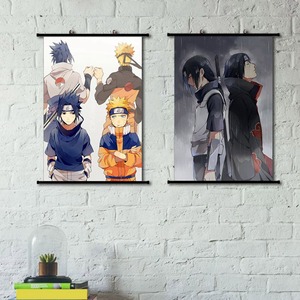 2019 Anime japonés <span class=keywords><strong>Naruto</strong></span> Itachi Uchiha de desplácese pintura pared enmarcado foto colgante de pared - Product Image 3
