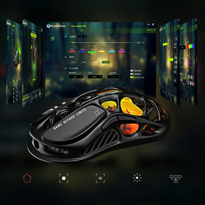 Souris de jeu GravaStar Mercury M2, esthétique futuriste évidée, sans fil, capteur PAW3395 haute précision pour joueurs professionnels - Product Image 6