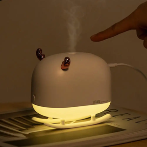 USB con luz nocturna, lámpara de Ambiente, humidificador de escritorio, difusor, 260ML, ciervo, Mini humidificador de aire encantador - Product Image 6