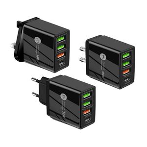 Cargador de Teléfono Móvil en Oferta, 36W 5V/4A, Carga Rápida, 3 Puertos USB, Adaptador de Viaje Multi-Puerto para Teléfono Móvil - Product Image 1