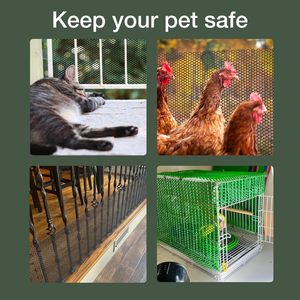 MaPorch Chicken Wire Fencing 15.7 X 10ft Thick Flexible Plastic Garden Pet Protection <b>Netting</b> - Product Image 4