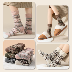 Calzini Spessi in Lana Termici Felpati a Metà Polpaccio Universali per Inverno e Autunno - Product Image 3