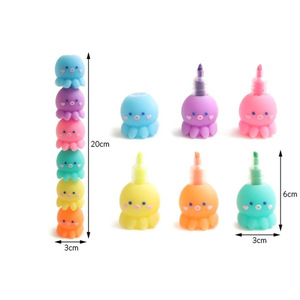 Dễ thương <span class=keywords><strong>Mini</strong></span> <span class=keywords><strong>Highlighter</strong></span> bút Stackable Kawaii Bút Đánh Dấu lớp học trường Pastel màu tô sáng dễ thương văn phòng phẩm đánh dấu - Product Image 2