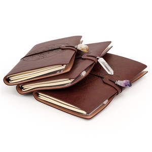 Cuaderno de cuero personalizado al por mayor hecho a mano con cristal curativo espiritual poder mágico cristales creativos otras artesanías de cristal - Product Image 5