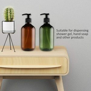 Custom 100ml 200ml 300ml 400ml 500ml Amber Green Plastic PET <b>Shampoo</b> <b>Bottle</b> Hair Oil <b>Bottle</b> With Lotion <b>Pump</b> - Product Image 3