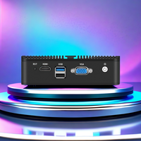 Mini PC pas cher Intel Celeron N2840 Dual Core 4 NIC Gigabit Lan RJ45 pare-feu de sécurité réseau PfSense ROS VGA HD PC industriel