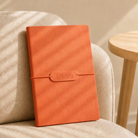 Carnet en cuir PU souple de haute qualité à feuilles mobiles avec 60 feuilles pour le bureau et les affaires