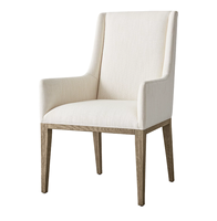 Chaise de salle à manger moderne en tissu Muxingfang avec pieds réglables en hauteur, cadre en bois massif pour la maison, le bureau et l'hôtel