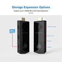 Mini PC W5 PRO Z8350 de Cuatro Núcleos, DDR3 2GB RAM, 32GB EMMC, Nuevo Windows 10 para Uso Empresarial, Gráficos HD Integrados, Compatible con OEM, 2-5W