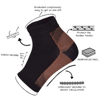 Nouveau Design Compression Foot Sleeves Cheville Compression Support pour Fasciite Plantaire Fitness Sécurité par Sock Fournisseur