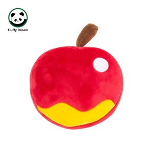 Personalizzabile simpatico cartone animato a forma di frutta giocattoli di peluche decorazione per la casa con pesca mela uva in tessuto materiale di riempimento in cotone PP - Product Image 4