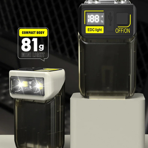 Cross-border new product multifunctional mini keychain <b>light</b> digital display work <b>light</b> with magnet pen clip rotatable - Product Image 5