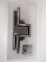 Charnière pivotante dissimulée à haute capacité de charge en acier inoxydable brossé pour porte invisible de villa