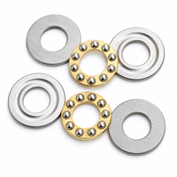 Rodamiento de Bolas de Empuje Plano F12-20, F12-20M 12x20x7mm, Rodamientos de Bolas Axiales Planos de Acero Cromado de Alta Velocidad y Alta Precisión en Miniatura
