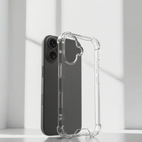 Étui de téléphone portable de haute qualité, luxueux, en TPU transparent, antichoc, avec protection des quatre coins, anti-chute, pour 16 Pro Max/15/14