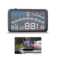 Compteur de vitesse numérique HUD pour voiture, affichage tête haute original avec pare-soleil, jauge numérique OBD2 HUD
