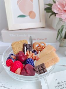 Vela Aromática Creativa con Aroma a Yogur de Frutas y Helado, Adorno Hecho a Mano con Simulación de Tazón de Cereal, Regalo Artesanal de Cera de Soja - Product Image 3