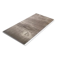 Panneau mural en PVC à grain de bois stratifié, carrelage de plafond en PVC pour faux plafond