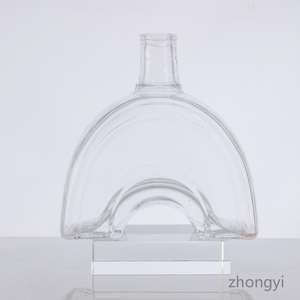 Bouteille à liqueur en <span class=keywords><strong>verre</strong></span> en forme de pont arqué, carafe à spiritueux de luxe en <span class=keywords><strong>cristal</strong></span> transparent pour <span class=keywords><strong>whisky</strong></span>, brandy, vodka, emballage personnalisé - Product Image 6