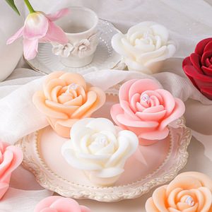 Ambiente <span class=keywords><strong>de</strong></span> San Valentín Aromaterapia vela Rosa hecha a mano con regalo <span class=keywords><strong>de</strong></span> cumpleaños Aromaterapia Rosa vela perfumada - Product Image 2