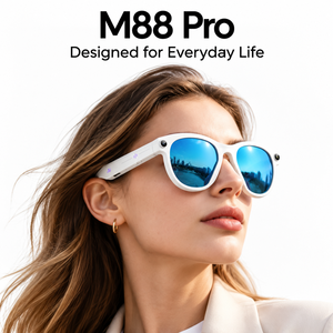 Gafas Inteligentes M88 Pro con IA, <span class=keywords><strong>Cámara</strong></span> <span class=keywords><strong>de</strong></span> 2MP, Interpolación <span class=keywords><strong>de</strong></span> Fotos <span class=keywords><strong>de</strong></span> 5MP, WiFi 6, BT 5.4, Compatible con Traducción por IA, Asistente <span class=keywords><strong>de</strong></span> Voz, Captura <span class=keywords><strong>de</strong></span> Video - Product Image 1