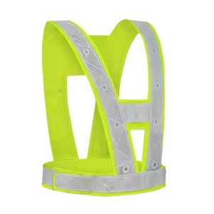 Caractéristiques de sécurité imperméables avec logo personnalisable Gilet réfléchissant LED personnalisable Vêtements de travail en polyester Caractéristiques réglables - Product Image 2