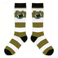 Chaussettes de football compressives et rembourrées anti-choc avec zones de protection contre les impacts pour la prévention des blessures lors des tackles – Idéales pour les amateurs de sports d'élite au printemps