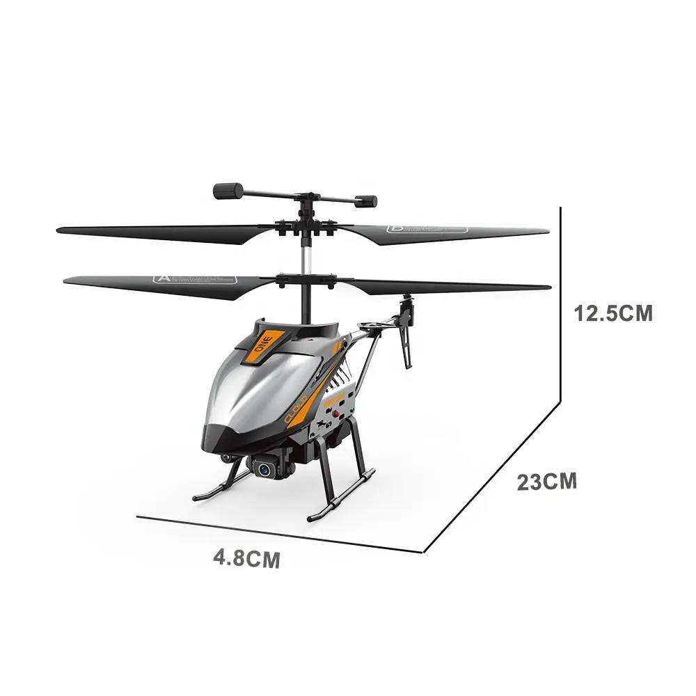 Dron de Metal con Control remoto para niños y adultos, 2,4G, 4 canales, helicóptero volador, juguete RC, helicóptero con cámara, WIFI