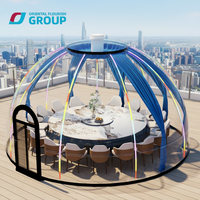Dôme transparent en verre pour glamping extérieur, type igloo écologique, pour hôtels et complexes hôteliers, en aluminium, pour une expérience 'Full House'
