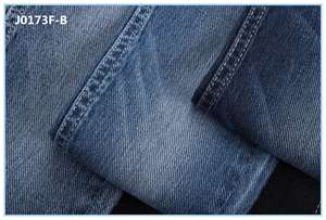 Telas de Mezclilla Elásticas de Algodón Suave con Tejido Especial en la Parte Posterior de Color para Confección de Jeans - Product Image 4