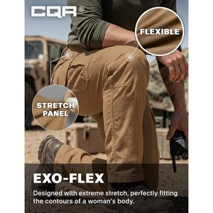 Pantalon tactique extensible pour femme Tesla Gears, résistant à l'eau, en tissu ripstop, cargo, pour la randonnée et le travail, avec poches - Product Image 6