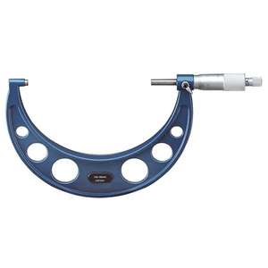FERVI - M033/100/125 Chromed outside micrometer with carbide faces and painted frame MICROMETERS AND <b>DIAL</b> <b>GAUGES</b> - Product Image 1