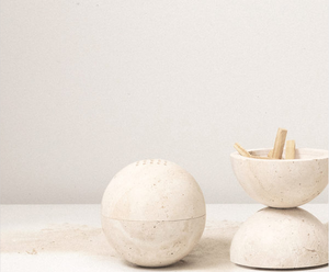 Quemador de Incienso Árabe de Travertino en Forma de Esfera, Diseño Gráfico Tradicional, Azulejo Beige para Edificios de Oficinas, Venta al por Mayor OEM - Product Image 4