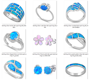 <span class=keywords><strong>Anello</strong></span> a Coda di Balena in <span class=keywords><strong>Argento</strong></span> Sterling 925 con Opale Blu Fuoco, Gioielli Oceanici in <span class=keywords><strong>Argento</strong></span> - Product Image 4