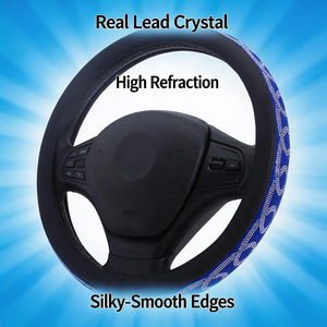 Funda para volante Space Cooling, fácil de instalar, de lujo, con cristales, que no se decoloran, de alta refracción, brillante. - Product Image 3