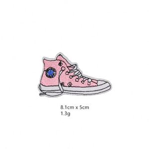 Special Offer Embroidery pink Set love butterfly Donut Lemon Patches for Girl Woman - Product Image 6